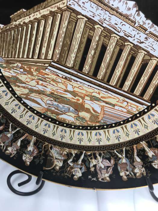 24k Gold Hand made in Greece - Parthenon Greece - Decor plate