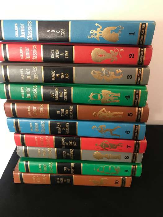 Collier's Junior Classics 1962 Series Complete Book 1-10 Bundle Hardcover