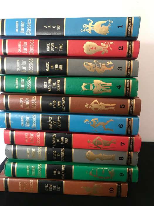 Collier's Junior Classics 1962 Series Complete Book 1-10 Bundle Hardcover