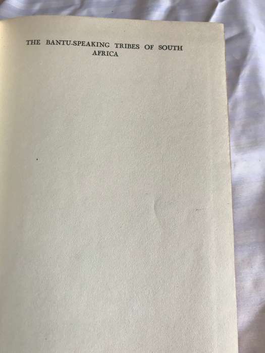 Bantu-Speaking Tribes of South-Africa 1950 3rd edition hardcover