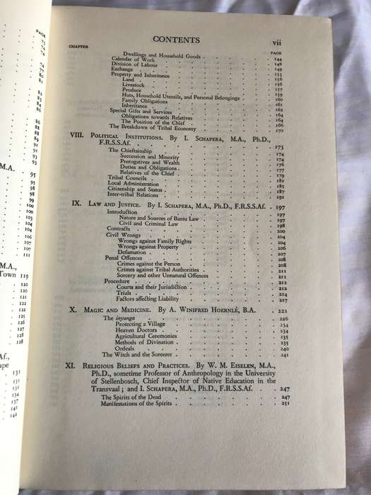 Bantu-Speaking Tribes of South-Africa 1950 3rd edition hardcover