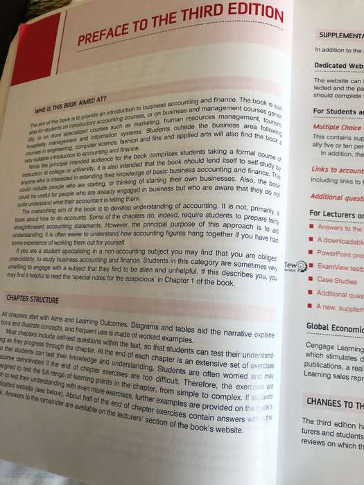 Business Accounting and Finance 3rd edition Catherine Gowthorpe