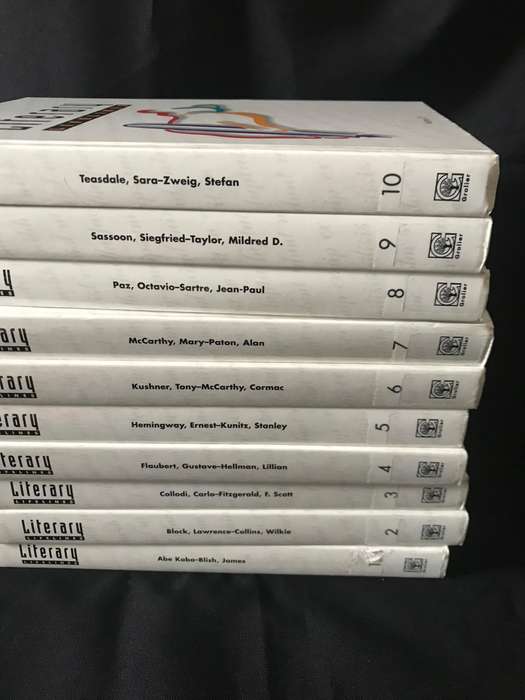 Literary Lifelines 10 volumes hardcover books