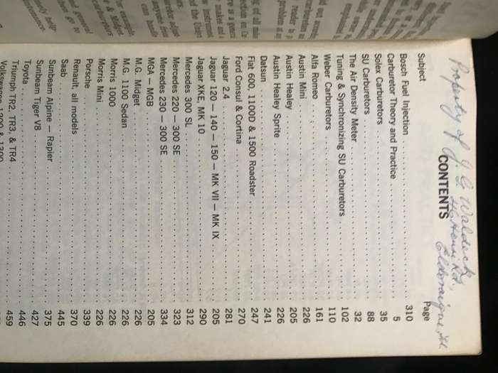 Floyd Clymer's Handbook of Imported Car Carburetors and Fuel Injection