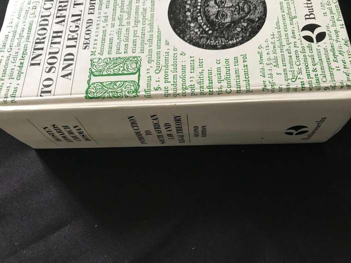 Introduction to South African Law and Legal Theory by Butterworth Hardcover 2nd edition