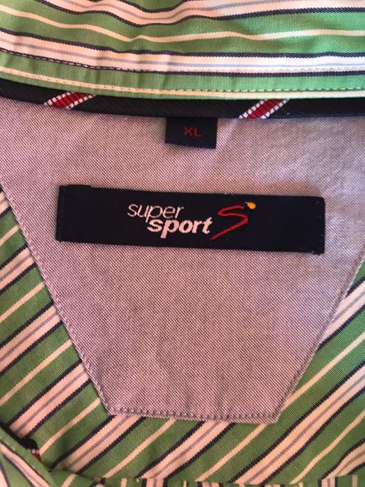 Supersport XL green stripe shirt