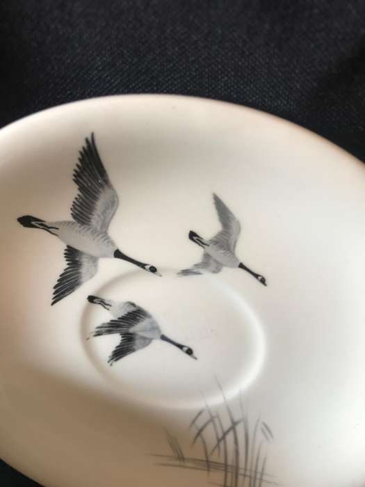 Johnson Brothers flying Geese England 11 saucers