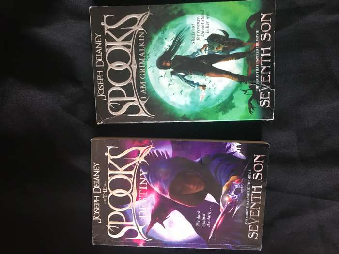 The Spooks Destiny book 8 and I am Grimalkin book 9 by Joseph Delaney