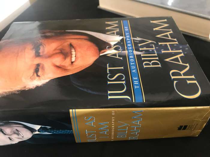 Signed Copy Billy Graham The Holy Spirit Rare find and added bonus Autobiography Just as I am