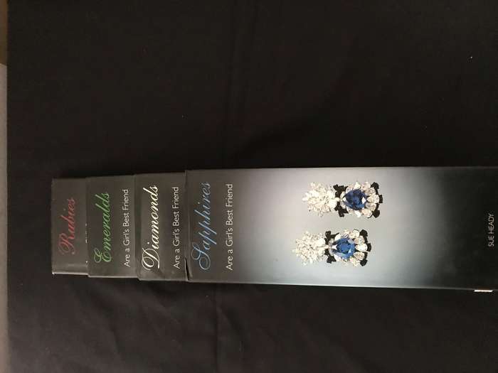 Set Of 4, Sapphires, Rubies, Emeralds And Diamonds-Girls Best friends by Sue Heady