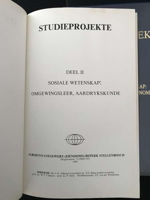 Studieprojekte Deel 1-4 Dr C.F Albertyn