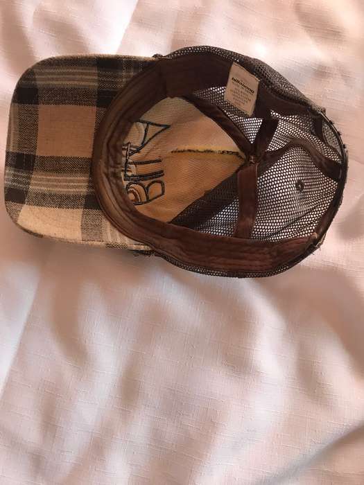 Vintage Billabong Spell Out Plaid Pattern Trucked Hat