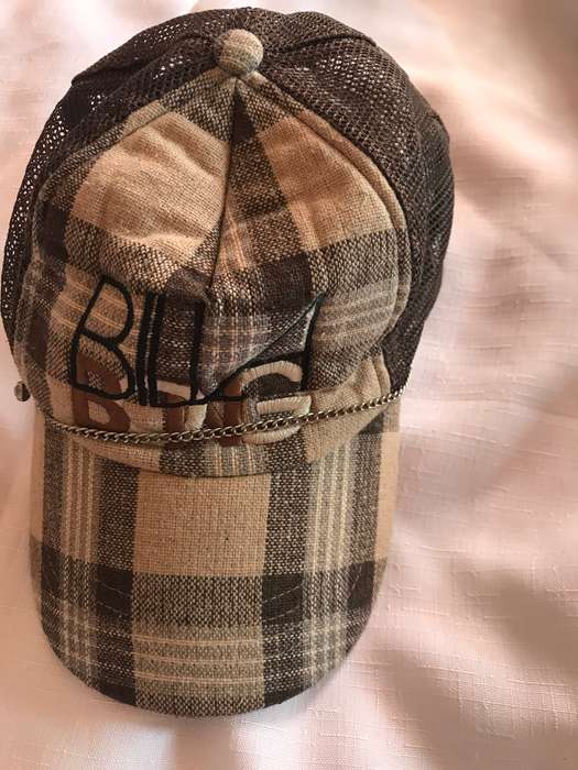 Vintage Billabong Spell Out Plaid Pattern Trucked Hat