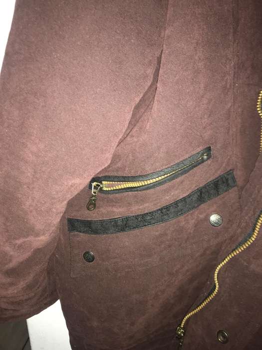Brown Suede Thick Jacket XL