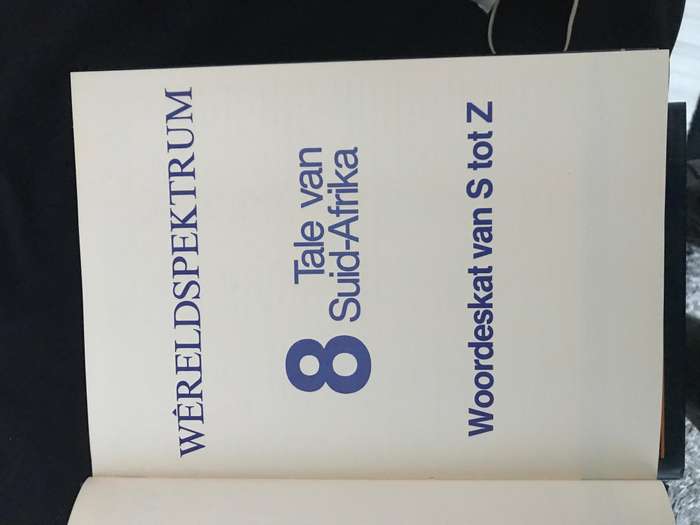Wereldspektrum 8 Tale van Suid-Afrika Woordeskat 1, 2 en 3