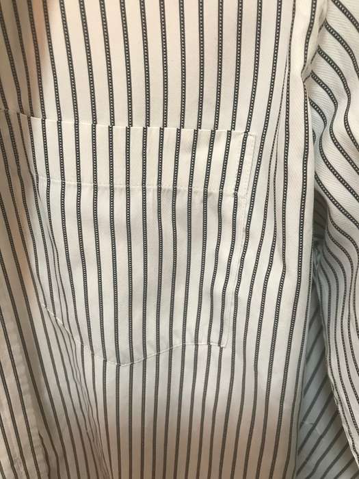 Club Avis Shirt Mens Made in USA size large black stripe