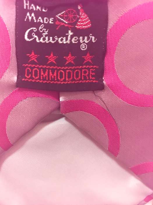 Tie Mens Cavateur Commodore Pink Circles