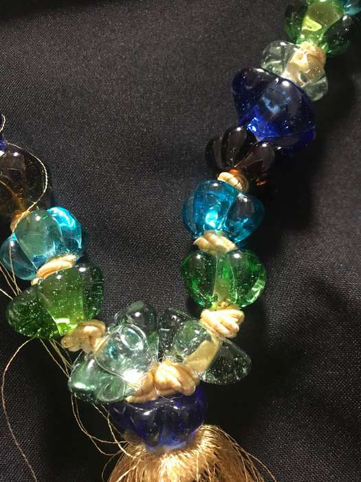 Rare Multicolour Heavy Glass Stunning Home Decor Piece