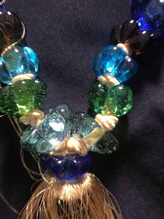 Rare Multicolour Heavy Glass Stunning Home Decor Piece