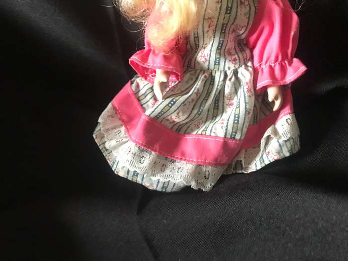 Porcelain doll blonde hair small