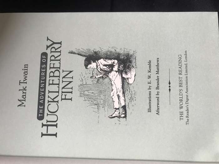 The Adventures of Huckleberry Finn by Mark Twain - Hardback with Insert, Reader's Digest