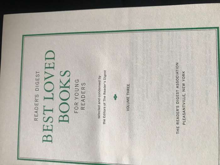 Readest Digest Best Loved Books for Young Readers book 3