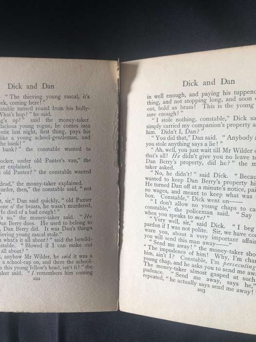 The Doings of Dick and Dan Sir James Yoxall, M.P. 1911 published in London