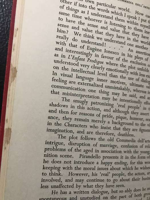The Commedia Dell'Arte 1960 by Pamela E. C . Robertson