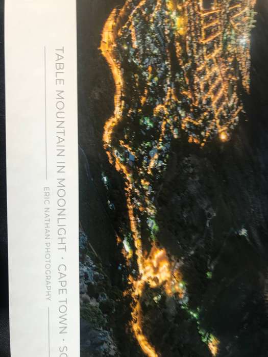 Panoramic Poster of Table Mountain size 65com x 27cm