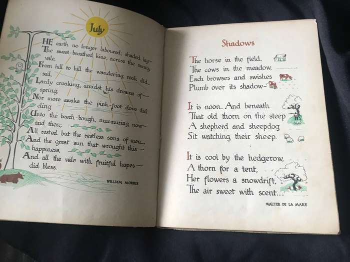 Stars and Primroses Poems an Anthology lettered and illustrated for children by M.C. Green 1947