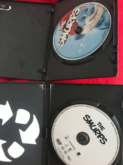 The Smurfs book and 2 DVD