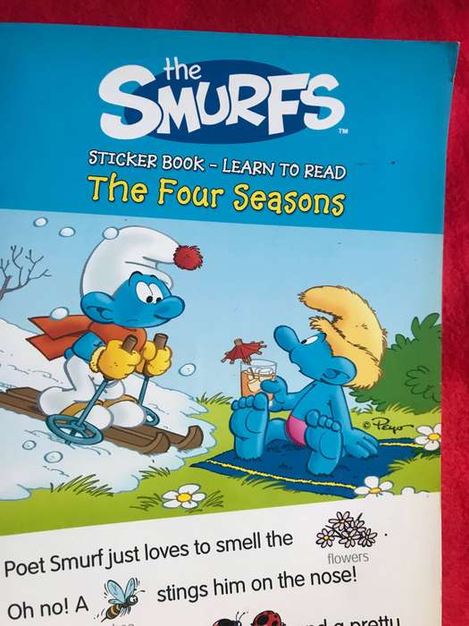 The Smurfs book and 2 DVD