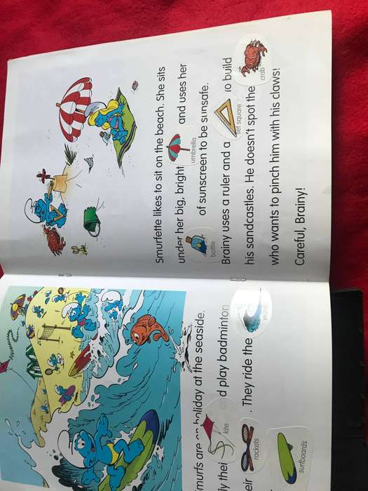The Smurfs book and 2 DVD