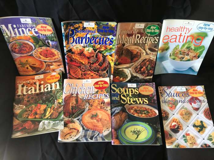 Recipe books x 8