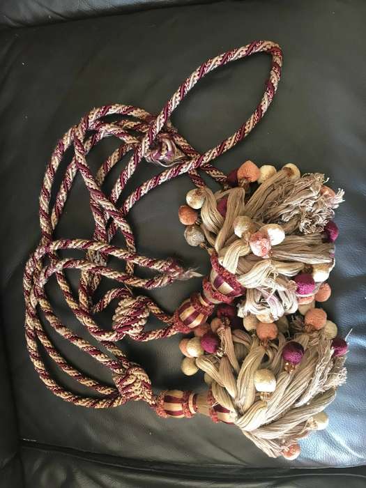 Antique Double Tassel Tiebacks pair