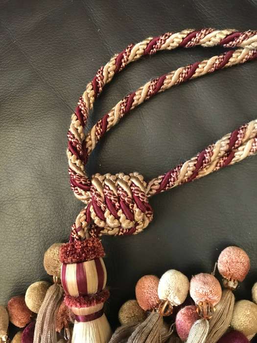 Antique Double Tassel Tiebacks pair