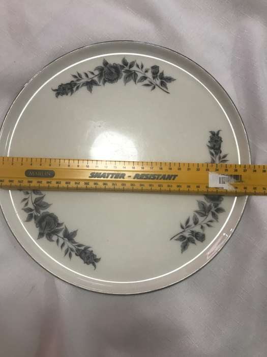 Constantia Grey Rose Oval Platter