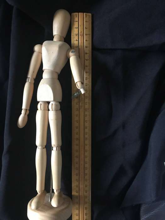 Wooden  Artist's Manikin Male 30cm