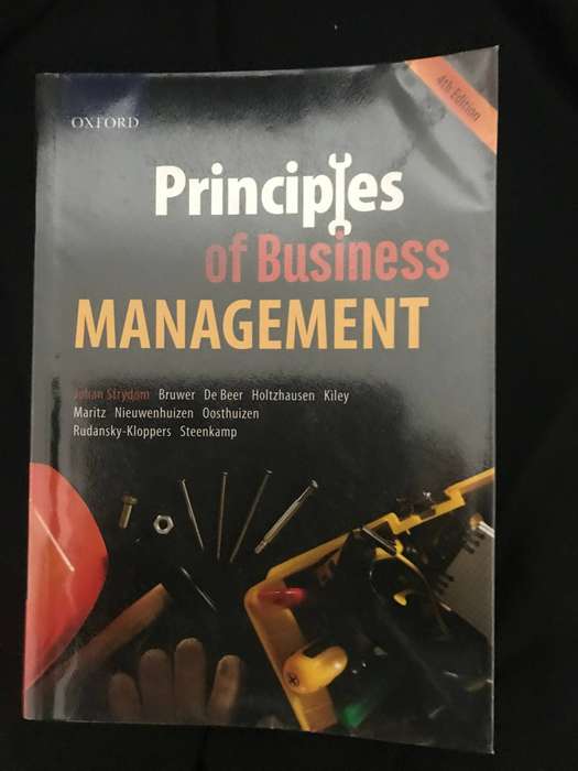 Principles of Business MANAGEMENT 4th edition Johan Strydom