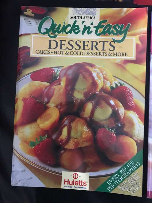 Desserts and cake recipes books Lot 4