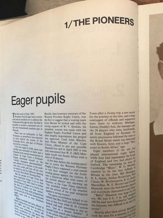 Springbok SAGA A pictorial history from 1891 and Rugby  World Cup Greats by Z Jansen, Gideon Nieman