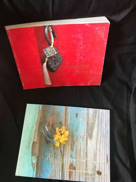 David Grier Lot 2 SIGNED Books:    Hope in Thyme & Courage and rice