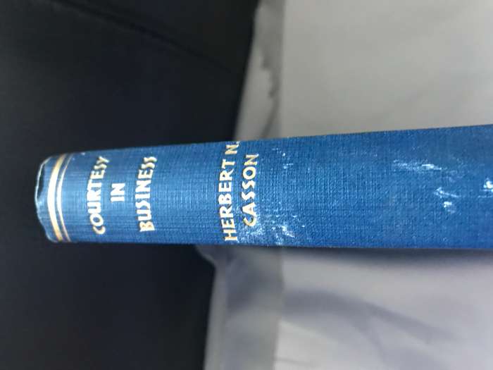 Courtesy in business Herbert N Casson book