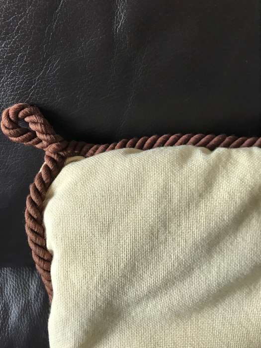 Vintage embroidered cushion and cover
