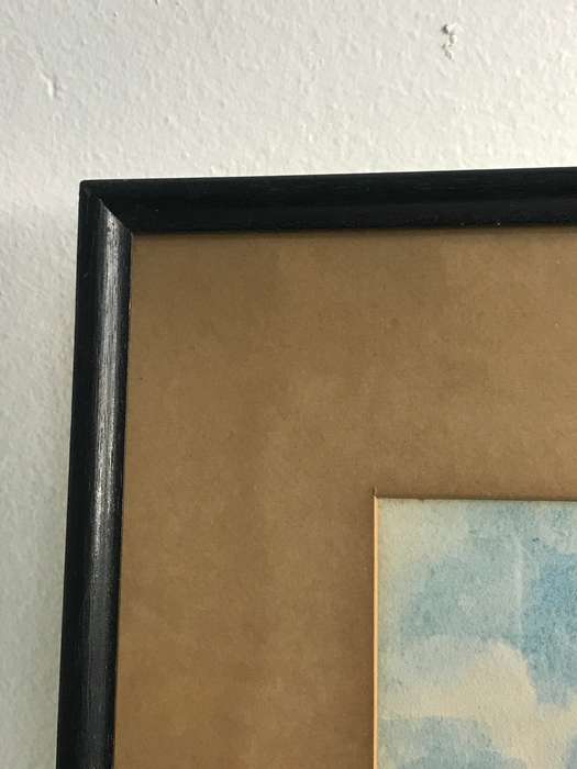 V Turner Water Colour Painting signed dated 1951 mid 20th century frame 55cm x 47cm