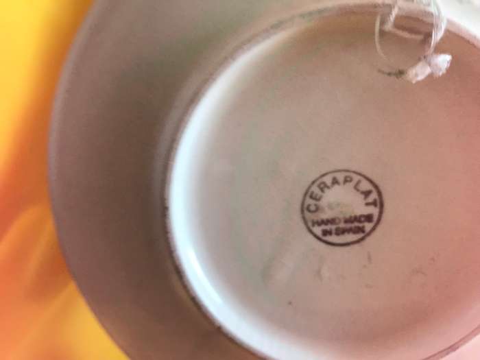 Souvenir plate hand made in Spain