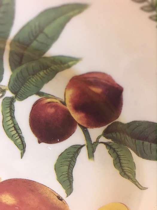 Royal Traditions Botanical Fruit Salad Plate stoneware