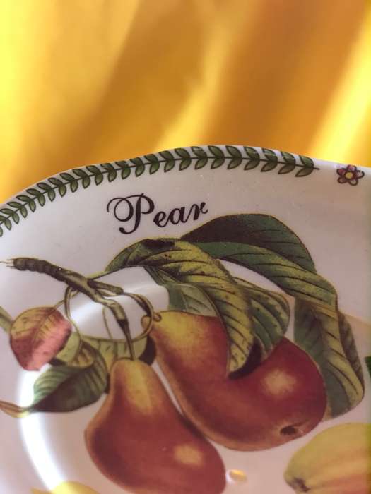 Royal Traditions Botanical Fruit Salad Plate stoneware