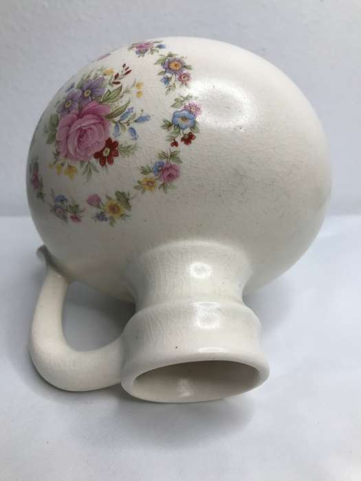 Jug or Vase Porcelain Flower Painting Ceramic 13cm x 14 cm Vintage