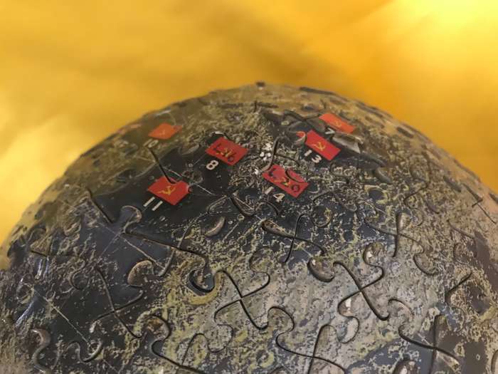 Puzzle Ball Completed soccer ball size
